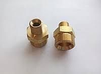 Перехідник латунний 22х1,5‐ зовнішня різьба 3/8 Переходник латуний 22х1,5‐1/4" наружная резьба