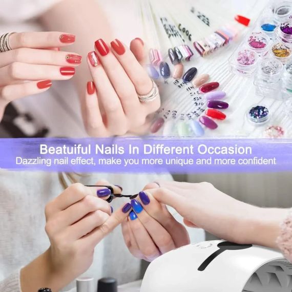 Портативна УФ-світлодіодна лампа для гелевих нігтів NAILGIRLS 48 Вт | Зображення 4