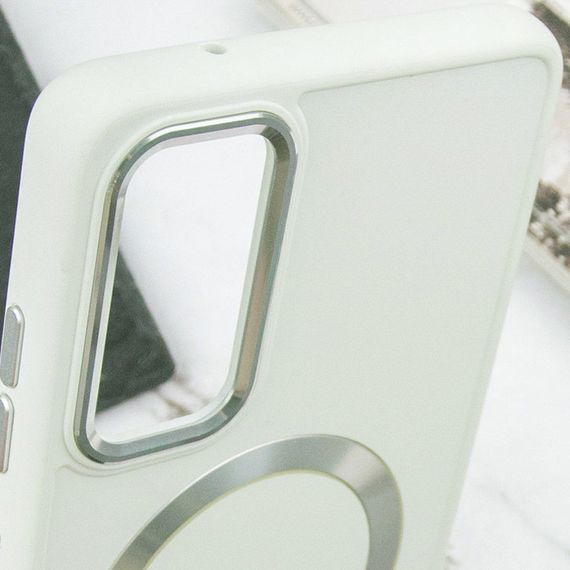TPU чехол Bonbon Metal Style with MagSafe для Samsung Galaxy A25 5G Белый / White | Зображення 4