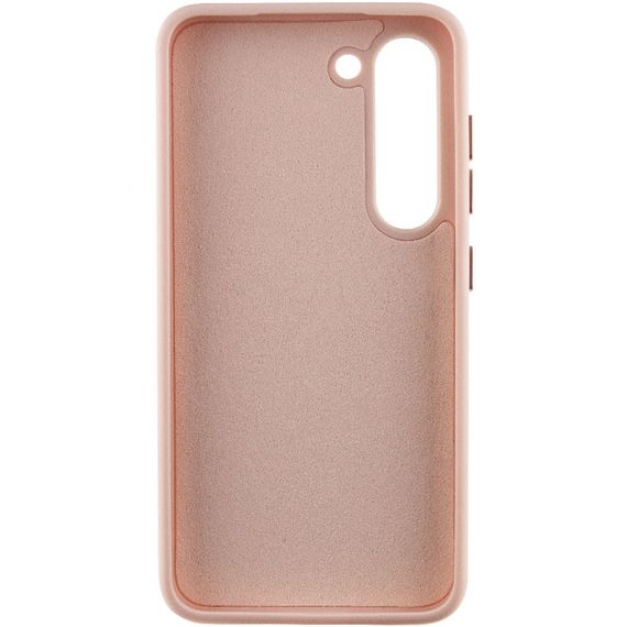 Шкіряний чохол Bonbon Leather Metal Style для Samsung Galaxy S22+ Рожевий / Light pink | Зображення 2