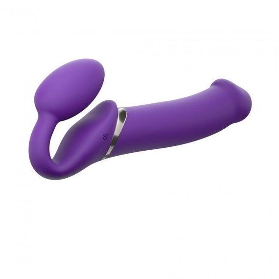 Безремінний страпон з вібрацією Strap-On-Me Vibrating Violet XL, діам. 4,7см, пульт ДК, регульований sexstyle | Зображення 1