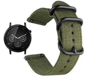 Нейлоновий ремінець Primo Traveller для годинника Motorola Moto 360 2nd gen (42 mm ) - Army Green