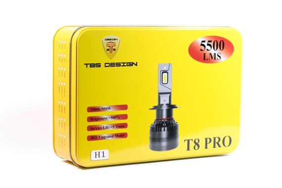 Комплект светодиодных ламп TBS Design T8 PRO H1 12-24V 110W P14,5s 11000lm 6000K | Зображення 2