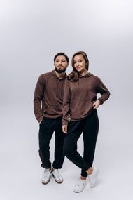 Костюм чоловічий (unisex) шоколад/чорний двохнитка