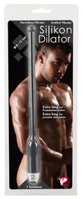 Стимулятор уретральный с вибрацие Silicone Dilator extra long с 7 режимами вибрации Sex Aura