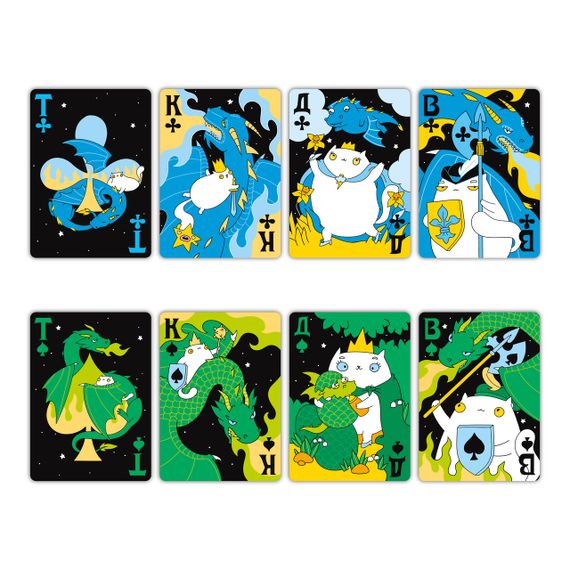 Карти гральні Коти та Дракони | Зображення 4