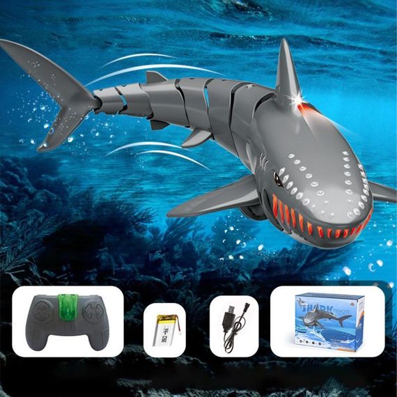 Лодка на радиоуправлении SHT FY666 Shark 2.4G Grey | Зображення 2