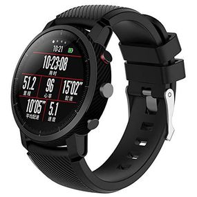 Силиконовый ремешок Primo для часов Xiaomi Huami Amazfit SportWatch 2 / Amazfit Stratos - Black