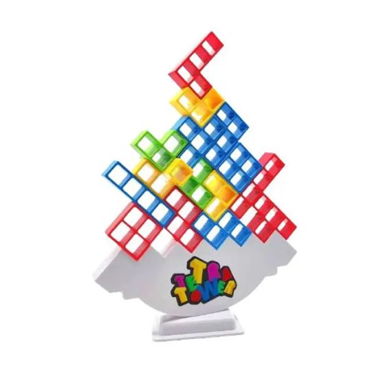 Настільна гра балансуючий тетріс Tetra Tower, Башня 16 блоки | Зображення 2