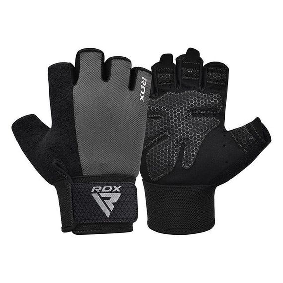 Перчатки для фитнеса RDX W1 Half (Gray ) Plus M | Зображення 1