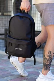 Повсякденний рюкзак шкільний Without з принтом Savage Black