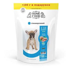 Home Food Гипоалергенний сухий корм для цуценят дрібних порід 700 г