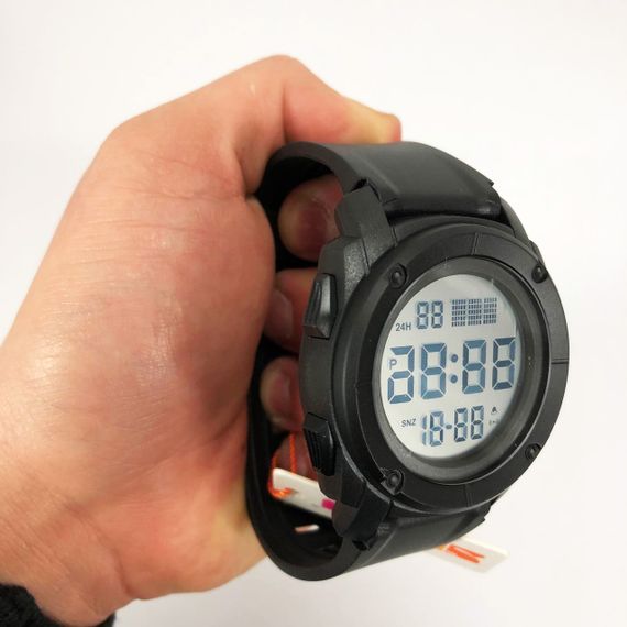 Годинник наручний чоловічий SKMEI 1853BKWT BLACK-WHITE, армійський годинник протиударний. Колір: чорний | Зображення 9