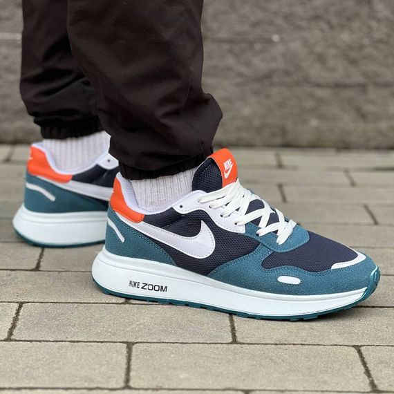 Кросівки Nike весна-літо колір блакитний/білий | Зображення 2