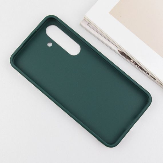 TPU чохол Bonbon Metal Style для Samsung Galaxy S24+ Зелений / Pine green | Зображення 3