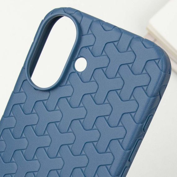 Чехол TPU Weaving для Apple iPhone 16 (6.1") Blue | Зображення 4