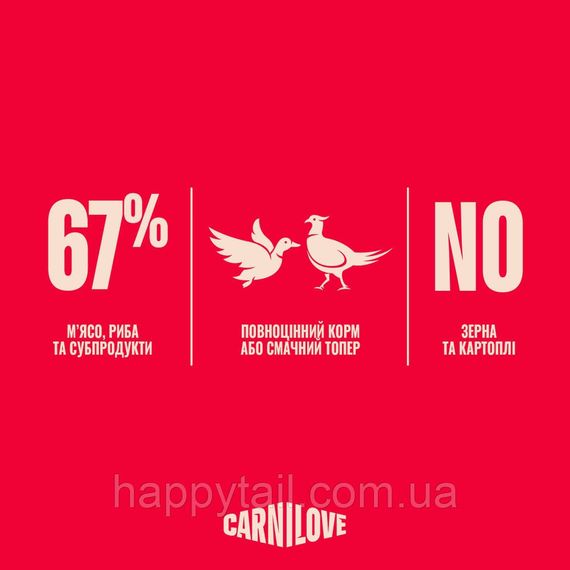 Влажный корм для собак Carnilove Dog Duck & Pheasant с уткой и фазаном — консерва паштет 400 г | Зображення 3