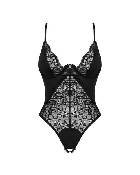 Боді Obsessive Bellastia otwarte Чорне XL/2XL | Зображення 4