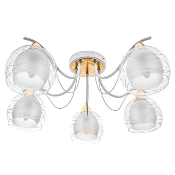 Люстра потолочная в спальню E27 60W WH (LK-629C/5)