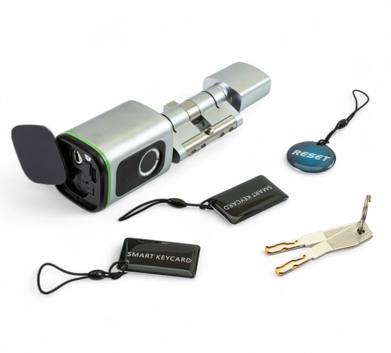 456862 Розумний замок Bluetooth на сердечник для дверей Tervix Pro Line Smart door Lock BT | Зображення 1