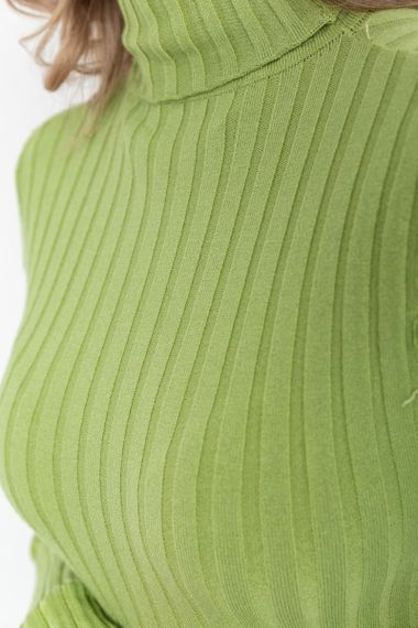 Гольф жіночий однотонний, колір фісташковий, 204R043 | Зображення 4