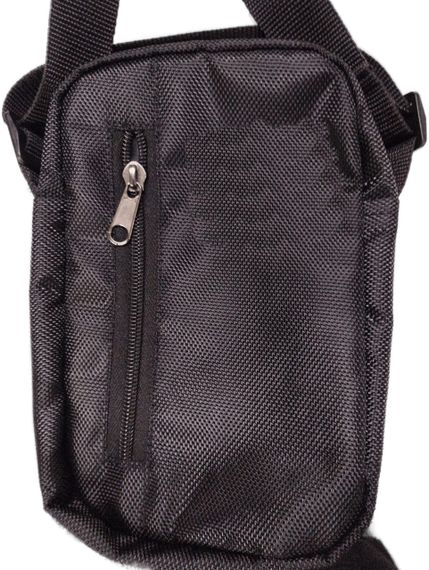 Сумка городская через плечо №1 черная плетенная