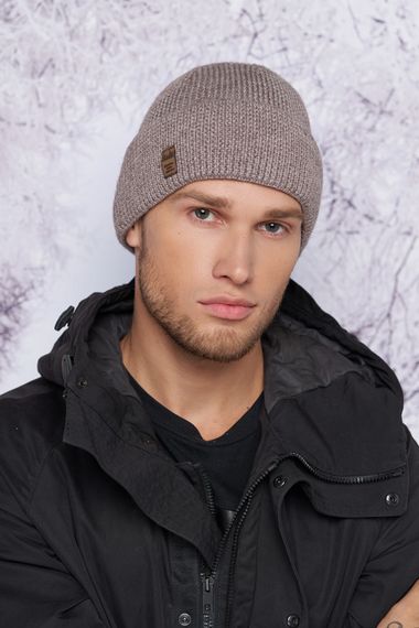 Мужская шапка «Вернер» темный кофе