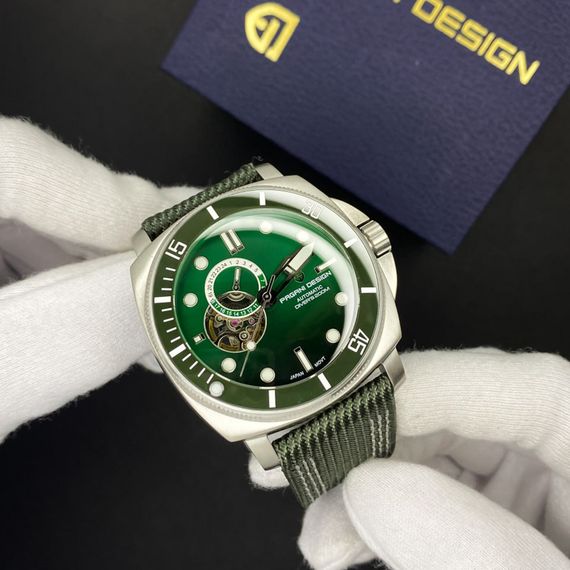 Чоловічий годинник Pagani Design PD-1736 Silver-Green | Зображення 4