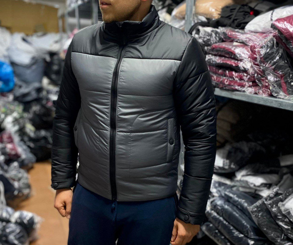 Куртка Ницца  демисезон серый S XL