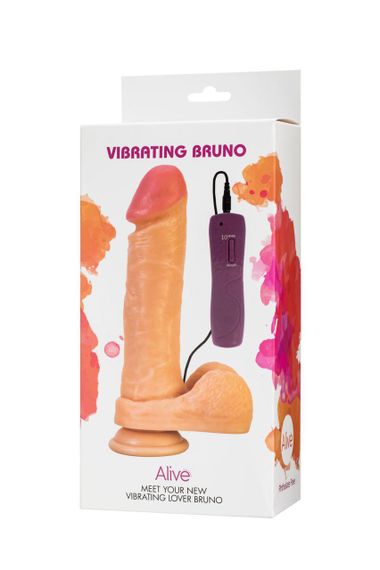 Фалоімітатор Alive Bruno з вібрацією, ПВХ, діаметр 4,3 см sexstyle | Зображення 2