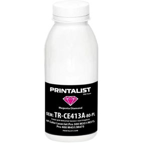 Тонер HP CLJ Pro 300 M351/M375, Pro 400 M451/M475, 80г Magenta Printalist (TR-CE413A-80-PL)