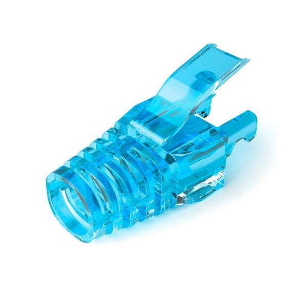 Колпачок изолирующий PiPo RJ-45 Cat.5/Cat.6 (100 шт/уп.),Transparent-blue