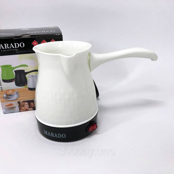 Хорошая электрическая турка Marado, Электрическая кофеварка турка для дома, Электротурка от сети EL-84 | Зображення 3