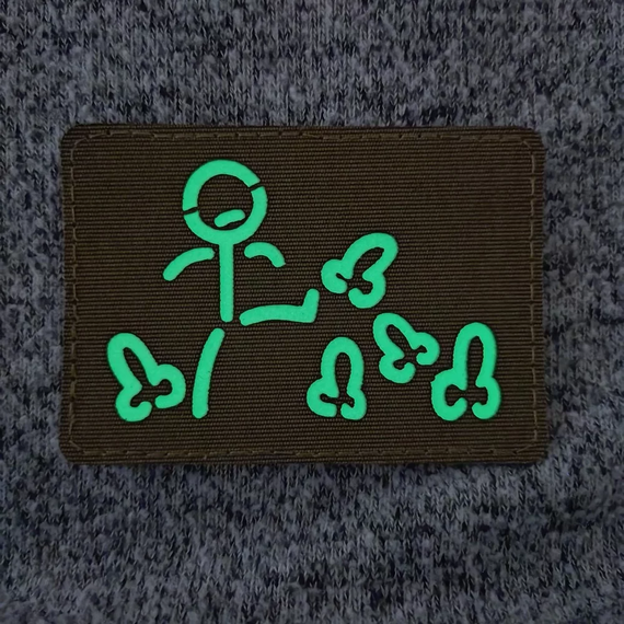 Патч / шеврон Пинатель Laser Cut черный | Зображення 1