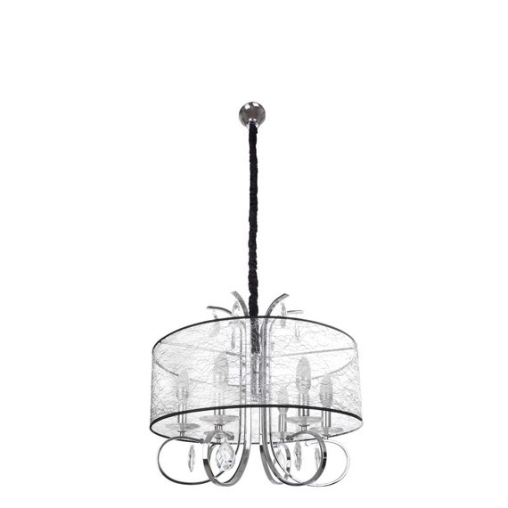 Люстра подвесная прованс с абажуром E14 60W CH (BL-061S/6)