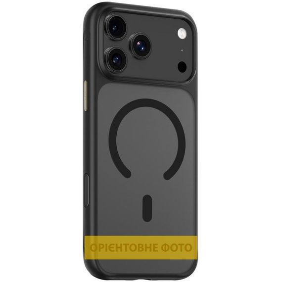 TPU+PC чохол Blueo Skin Friendly Frosted with MagSafe для Apple iPhone 17 (6.3") Чорний