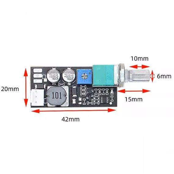 DC Контроллер скорости вращения вентилятора корпуса компьютера DC5V-12V | Зображення 2