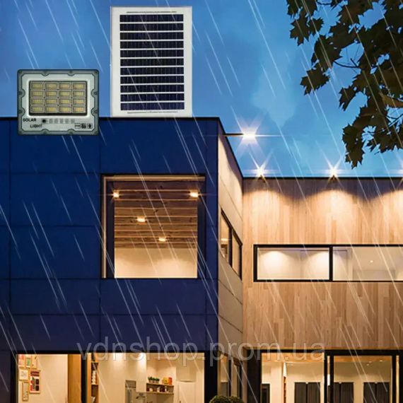 Вуличний ліхтар на стовп потужністю 400 Вт із сонячною панеллю та пультом | Зображення 1