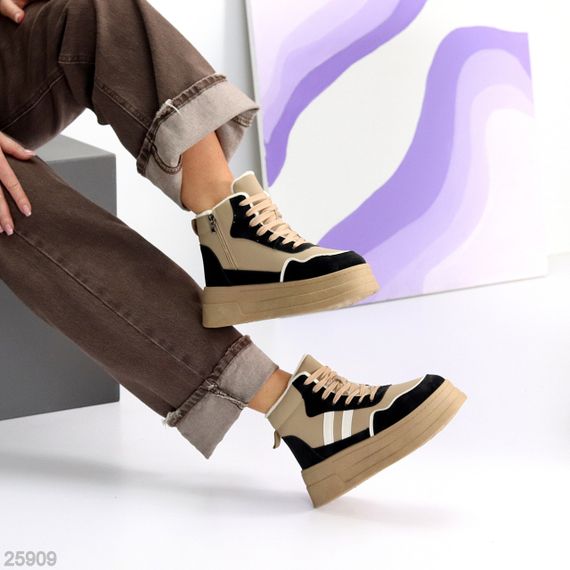 Зимние хайтопы на платформе мультиколор в ассортименте | Зображення 8