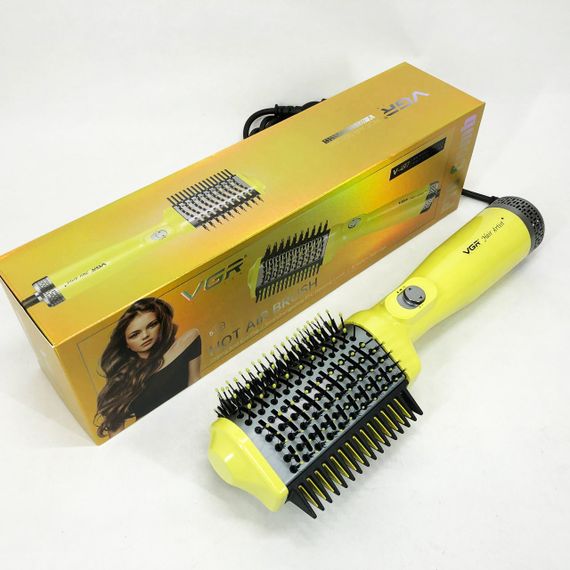 Фен стайлер для укладання та завивки волосся VGR V-497. Колір: жовтий | Зображення 9