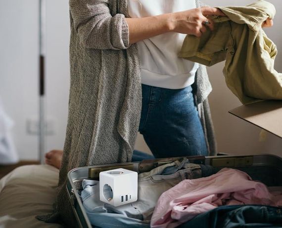 Розетка разветвитель, Куб удлинитель 6 в 1, 3 розетки, зарядными устройствами USB A и 1 USB C, | Зображення 5