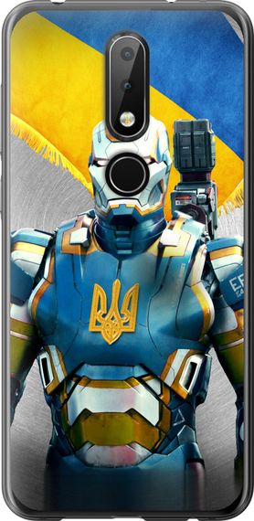 Чехол на Nokia 6.1 Plus Украинский киборг "980u-1539-17620"