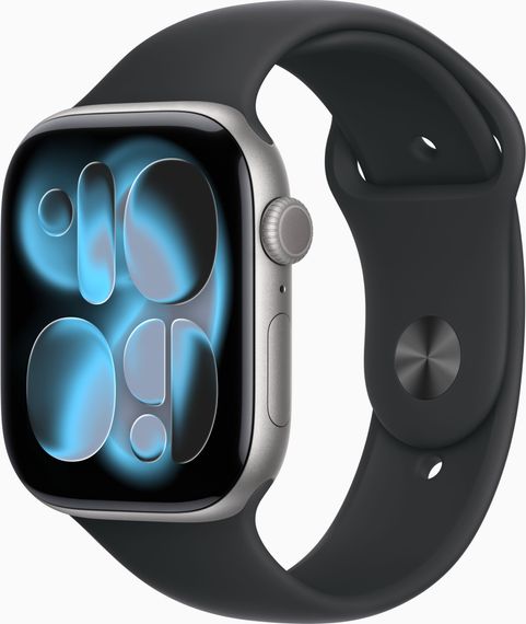 Смарт-годинник Apple Watch Series 11 GPS 46mm Space Grey Alu. Case w. Black S. Band - M/L (MEV44) | Зображення 1