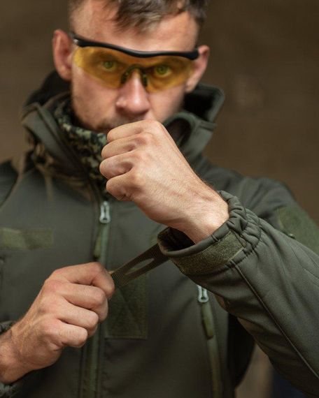 Демісезонний тактичний костюм софтшол Softshell ROCKET олива НП4862 | Зображення 7