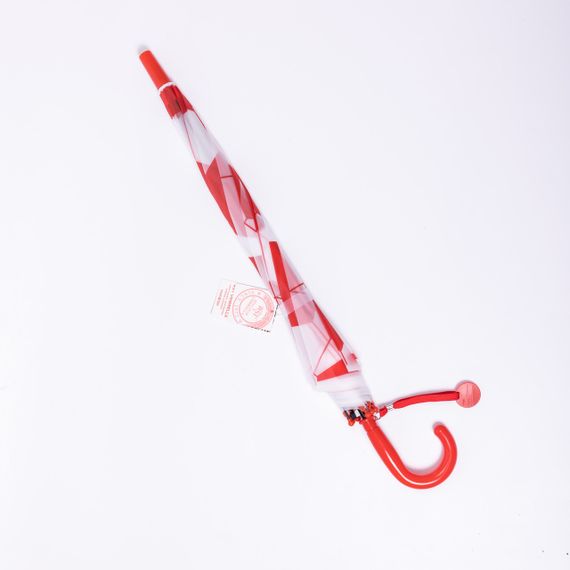 Класична дитяча парасолька-тростина напівавтомат з поліестеру 8 спиць діаметр 82 см Червона HP-23-9R | Зображення 4