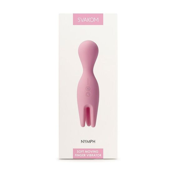 Двойной вибратор для чувствительных зон Svakom Nymph Pale Pink | Зображення 6