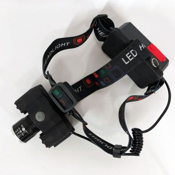 Яскравий світлодіодний ліхтар налобний Bailong Police BL-T78 5 led білий, налобний ліхтарик з usb зарядкою | Зображення 2