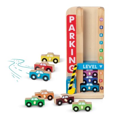 Ігровий набір Melissa&amp;Doug дерев&apos;яний &quot;Паркування та машинки&quot; (MD15182) | Зображення 1