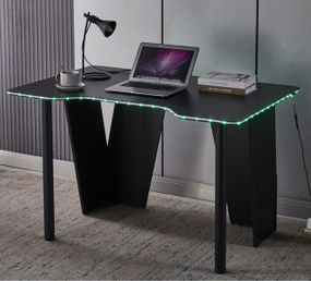 Стіл геймерський комп’ютерний Bonro B-13 120 см чорний RGB LED 42401145