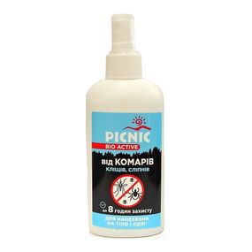 Спрей Picnic Bio Active від комарів, кліщів, сліпнів, 100 мл
